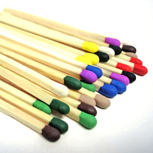 Coloured Matchsticks Manufacturer & Supplier in India Wholesale wooden matches with colorful heads, crafted for quality and style in India