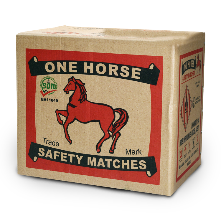 3-Ply Single-Colour Wax Safety Matches in 1000's Packs Single color printed brown carton box for packaging, manufactured in India, eco-friendly & durable